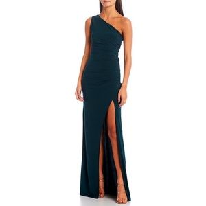B. Darlin One shoulder split hem long dress